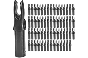 Yoiimiya 60 Pack Archery Arrows Nock ID 6.2mm Arrows Nocks Insert Tail for DIY Hunting Shootings Arrows Compound Recurve Bow
