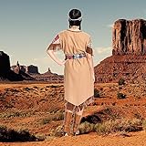 Kostümplanet® Indianerin-Kostüm Damen lang Indianer-Kostüm Wilder Westen Squaw Größe 40-42 - 