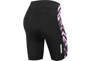 NOOYME Pantalon Corto Ciclismo Mujer Acolchado 4D Pantalones Corto Bicicleta Mujer con Gel Acolchado Pantalones Cortos De Ciclism para Mujer Pantalon Ciclismo Mujer ​Culotte Ciclismo Mujer