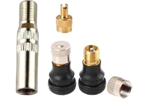SHPUJUN Lot de 2 Valves Tubeless avec Rallonge pour Trottinette Électrique - Embout de Gonflage Compatible avec Xiaomi, Ninebot Max G30, Adaptateur et Accessoires