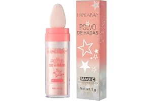 Beliky Girl Polvos de Hadas Maquillaje, Purpurina Corporal, Highlight Patting Powder para Cuerpo y Cabello, Iluminador Body Shimmer, Facial Blusher (hada rosa)