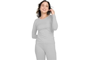 LAPASA Pacco da 2 o 1 Maglia Termica Donna Manica Lunga Fodera in Micro Pile - Pigiama Abbigliamento Intimo Canottiera Calda Elegante Elastica Traspirante Sportiva L15/L39/L42