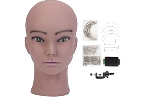 AIMEI Mannequin Kopf, Neverland Professioneller Trainingsköpfe Übungskopf für Perücken Schaufensterpuppe Kopf für Perücken, Hut und Brille