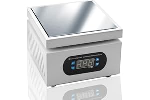 Auveach Lötstation Heizplatte 400 ℃ Elektrisch 350W Schweißer Heizplatte mit Digitalanzeige für Reparatur (100X100mm)