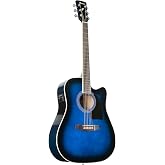 Ibanez PF15ECE-TBS Elektro Akustik Gitar Şeffaf Mavi Sunburst