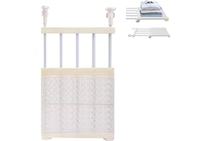 MOVKZACV Shelf Divider Wardrobe,Cupboard Organiser Shelf Divider, Retractable No Drilling Closet Divider Kitchen Storage Shelf Bathroom Wall Mount