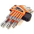 GOBEST GB-0012 Short Torx Security Tamper Proof Key Set 9 pcs T10-T50