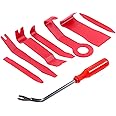 Rustark 8Pcs Auto Car Trim Removal Tool Kit Pry Tool Set Car Trim Removal Tool Interior Door Panel Fastener Removal Tool for Auto Car Clip Audio Dashboards Panel Installer
