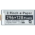Waveshare 2.9inch E-Paper E-Ink Display Module For Raspberry Pi Pico 296×128 Pixels Black/White SPI Interface Support Full and Partial Refresh Wide Viewing Angle