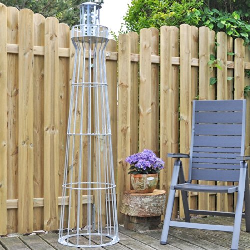 Leuchtturm, MANNSHOCH!, 1,80m, 180cm Höhe, Gambione, Garten-Dekoration, verzinkt, Vollverzinkt, rostgeschützt, Kunstwerk! . - 8