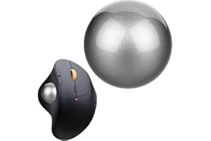 TEDUBAX All-New 2024, Trackball 34mm/1.34 Inches Trackball, Replacement Ball for Logitech M575, M570, MX Ergo, ELECOM, Kensington, Perixx, and Other Compatible Trackball Mice, Glossy - Gray