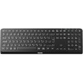 Philips SPK6407 &Ccedil;ift Modlu 2.4GHz Bluetooth 3.0/5.0 Kablosuz Klavye, 111 Tuş T&uuml;rk&ccedil;e Q, 3 Cihaza Kadar Bağlantı, Tam Boyutlu, 
