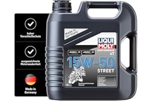 ‎LIQUI MOLY LIQUI MOLY Motorbike 4T 15W-50 Street | 4 L | Motorrad Synthesetechnologie Motoröl | Art.-Nr.: 1689