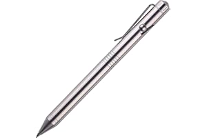 SMOOTHERPRO Długopis kulkowy ze stali nierdzewnej z klipsem ze stali nierdzewnej Action EDC kieszonkowy długopis jako kolekcja i prezent (SSG050)