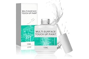 Miioto Vernice per vasca da bagno, kit di riparazione smaltato, vernice per vasca da bagno, colore bianco, adatto per stucco da parete, lavabo in ceramica, rivestimento per piastrelle da bagno