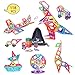 Produktbild LEEHUR Magnetische Bausteine Set 118 Teile Magnetische Bauklötze magnetisch Bausteine Set Kreative und Pädagogische Spielzeuge-Riesenrad & Aufbewahrungsbox mit Beutel