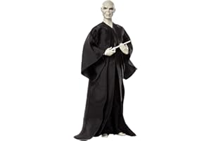 Mattel Harry Potter Lord Voldemort Lalka w szacie i z różdżką HTM15