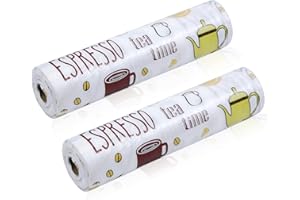 Pinsheng 2 rollos Forro de cajones no adhesivo, Protector Cajones Cocina de Antideslizante Antibacteriano, EVA Revestimientos de cajones Impermeable para Muebles Estantes Armario, 30cmx300cm