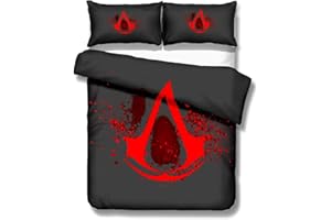 ZZALL Movie Wende-Bettwäsche,Bettbezug aus Mikrofaser (Assassins Creed #24,135 * 200cm)