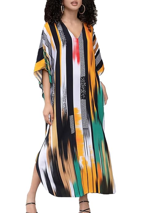 Cardigan Kimono Boho Donna - Oversize, In Poliestere, Per Spiaggia E Loungewear, Copricostume - Foto 9