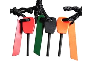 Bluelans® 3 x Fire Starter Steel Flint & Striker Survival Tool Kit - Outdoor Camping Living Survival Tool