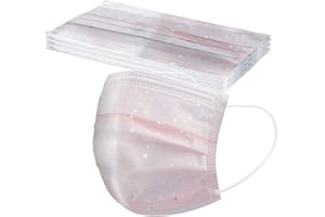 QERSH 50 Stück Erwachsene Mundschutz Einweg 3-lagig Cartoon Motiv Bunt 3D Druck Multifunktionstuch Bandana Atmungsaktiv Mund-Tuch Halstuch Schals Staubdicht Atmungsaktiv für Herren Damen