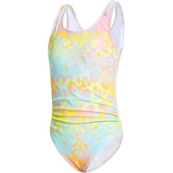 Mädchen Badeanzug Einteiler - Hawaiianischer Style Mit Fisch-Design