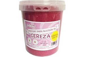 SIDRAL / CILIEGIA|Zucchero per Macchina Zucchero filato/ 1200 gr (200 gr. GRATUITO)…