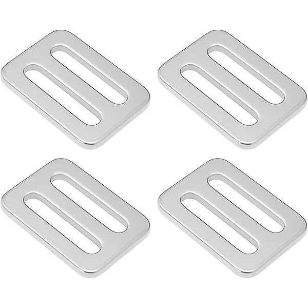 2 Fibbie A Rullo In Acciaio Inox 25 Mm, Regolabili Per Cinture, Zaini E Attrezzatura - Scorrevole E Zigrinata - Foto 2