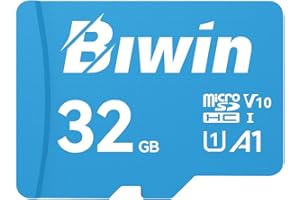 Biwin MS100 Micro SDXC Card 32GB, MicroSD UHS-I Memory Card, A1, V30, U3 Class 10, Up to 100 MB/s Read Speeds for Smartphones, Tablets, Home Security Camera and Dash Cams