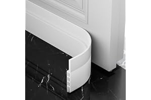 AOTUAO Paraspifferi Sottoporta, Paraspifferi Porta Blindata 300 X 5cm, Risparmiare Energia Paraspifferi Porta Ingresso, Paraspifferi Sottoporta Blindata Autoadesiva,Riduce il Rumore,anti Freddo-Bianco