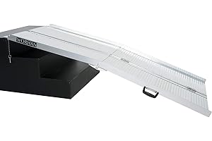 WORHAN® 1.83m Rampe Alu Pliable Valise Aluminium pour Fauteuil Roulant Chargement Scooter Plate-Forme Neuf R6