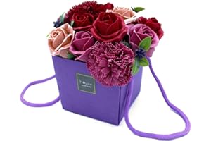 Ancient Wisdom Soap Flower Bouquet - Purple Flower Garden