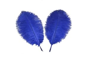 Sowder - Plumas de avestruz para decoración de bodas (5 unidades, 40 - 45 cm)