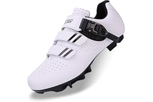 LZQPEARL Unisex Cycling Shoes, Men's and Women's Mountain Bike Boots, Pro MTB Outdoor Sneakers Compatible with All SPD Pedals