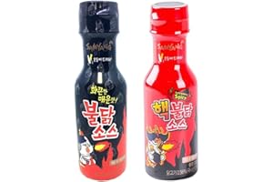 SPICEHUB Samyang - Sauce Buldak à saveur de poulet piquant extrêmement épicée + Sauce au goût de poulet chaud Buldak / 2 ensembles