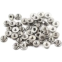 M4 Flanschmuttern 304 Edelstahl (50 Stück)