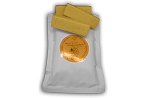 RHOOSE POINT REMEDIES Pure British Beeswax Blocks 100% Natural Organic Bees Wax 60-75 Grams – Triple Filtered for Making Your own Candles, Leather Polish, Wood Polish, Wax Melts, lotions, balms & Creams (3 Single Blocks)