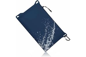 Haimont Waterproof Pouch Dry Bag with Zipper Small Dry Bag for Travelling Beach Boating Kayaking Hiking Fishing, Navy Blue, Small