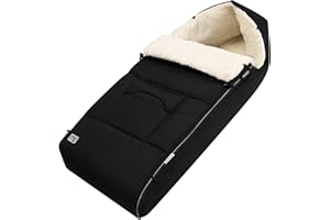 Monzana Baby Footmuff Universal Cosy Toes Accessories for Pram Stroller Pushchair Buggy Car Seat Sleeping Bag Liner Toddler Black