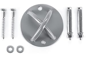FASWIN Tebery Wall Mount Bracket For Suspension Straps. Wall and Ceiling Mount for Suspension Straps, Olympic Rings, Body Weight Strength Training Systems, Yoga Swings & Boxing Equipment
