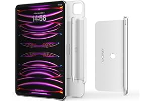 Dracool Stifthalter für Apple Pencil Pro/2. Generation - Kompatibel mit Magic Keyboard, Smart Keyboard Folio und Anderen Magnetisch Hülle, Stylus Pen Halter für iPad - Weiß