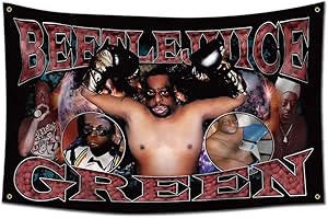 EWRITN Boxing Green Lester Flag For Room Guys,3x5 ft Banner,Funny Poster Durable Man Cave Wall Flag with 4 Brass Grommets for College Dorm Room Decor,Outdoor Party