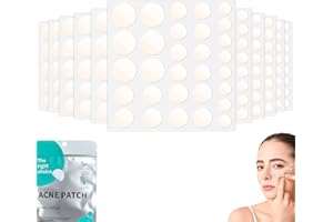 Gigmeta Pimple Patches 330 Pièces, Patch Bouton Invisible Naturel Hydrocolloïde Acné Patch utilisation de jour et de nuit, 4 tailles (14/12/10/8 mm)Patchs Boutons Acne