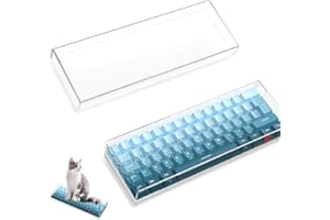 MAMBASNAKE 60% Premium-Tastatur-Staubschutz, wasserdichte Anti-Klopf-Klaracryl-Tastaturabdeckung für mechanische Mini-PC-Gaming-Tastatur, 29,3 * 10,3 * 2,8 cm, kompatibel mit K60 K61 GK61 SK61 K65