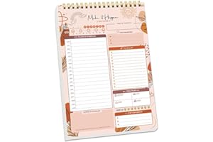 PRK 14 Make It Happen Daily Planner Motivational Notepad Journal for Tasks Notes Important Duties Perfect for Daily Life Work Family Organization