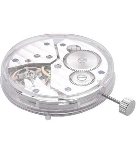 Cadran 36-37mm Mouvement Manuel Boitier Montre Boîtier Montre Acier Inoxydable SHEAWA - Pour Mouvement ETA 6497/6498 ST36 - 44mm Argenté Boîtier Remplacement ST36 Coffre Montre Acier Inox 42mm