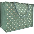 JUTEKA Printed Grocery, Shopping, Tote, Multipurpose Jute Bag