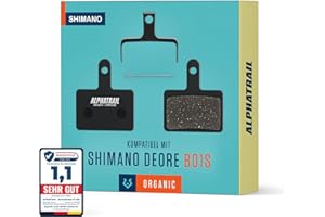 ‎ALPHATRAIL MTB Bremsbeläge für Shimano B01S B03S B05S MT200 & Tektro Bremsen I Hochleistungs-Resin I Langlebig & passgenau für E-Bikes und Mountainbikes I 1 Paar organische Scheibenbremsbeläge