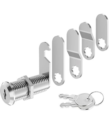 SOURCING MAP Serrure à Came 18mm Diamètre Filetage 30mm Hauteur Pour Tiroir Porte Boîte à Outils